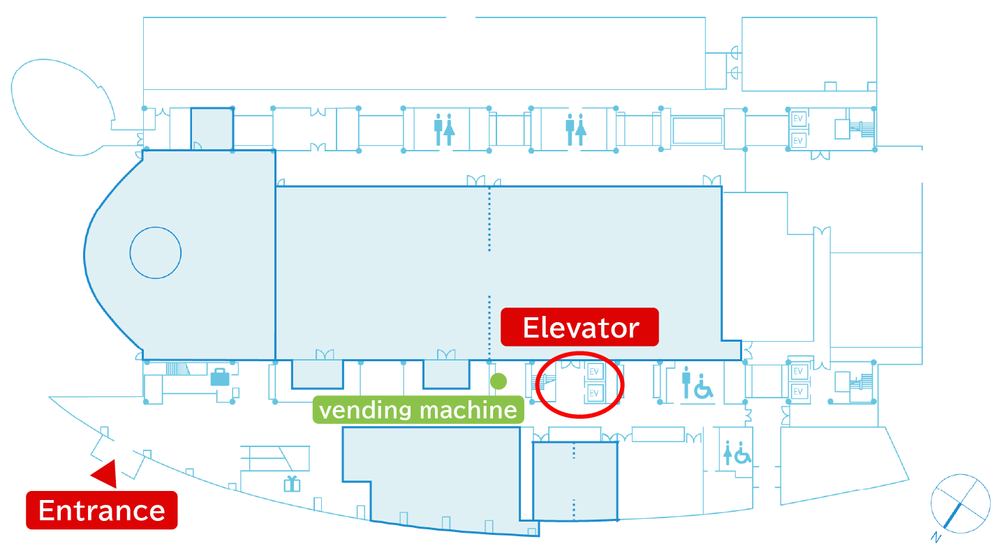 Miraikan 1F Floor Map