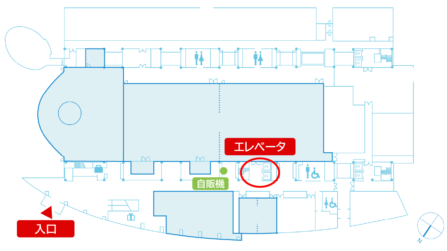 日本科学未来館 1F フロアマップ